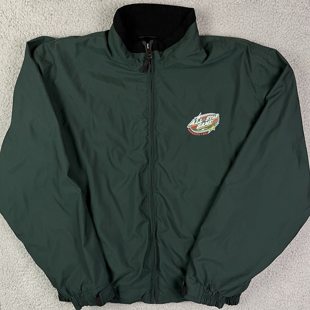 Vintage 2004 NHL Hockey All Star Game Jacket Full Zip Wild Arena Bomber‎ Large